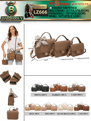 Kit 3 Peças bolsinha(Dica‼️Este anúncio a compra KIT ou em PACOTE）