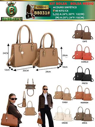 KIT BOLSA➕BOLSA MÉDIO （Dica ‼️Este anúncio possui compra KIT ou em pacote）