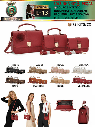 Kit 3 Peças bolsinha(Dica‼️Este anúncio a compra KIT ou em PACOTE）