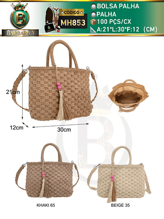 Bolsa palha （Dica ‼️Este anúncio possui compra KIT ou em pacote）