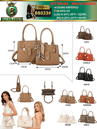 KIT BOLSA➕BOLSA MÉDIO （Dica ‼️Este anúncio possui compra KIT ou em pacote）