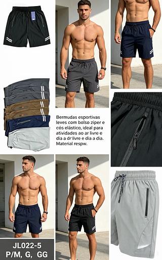 24 peças cor e tamanho sortido Short Masculino elastano Bermuda Praia 2 Bolsos Com Zíper Importar/ cada peça R$25