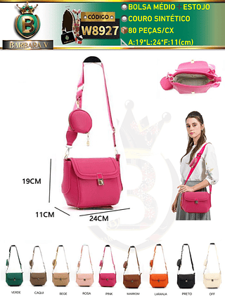 Bolsa médio com estojo（Dica ⚠️Este anúncio possui compra avulsa ou em pacote）