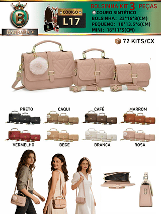 Kit 3 Peças bolsinha(Dica‼️Este anúncio a compra KIT ou em PACOTE）