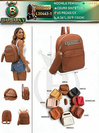 Mochila feminina➕Estojo(Dica‼️Este anúncio possui compra avulsa ou em pacote)