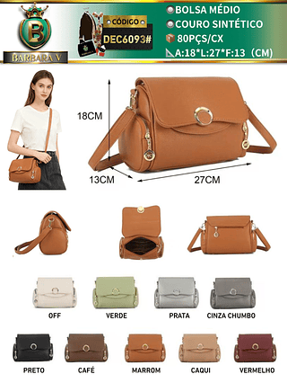 Bolsa médio feminina （Dica ‼️Este anúncio possui compra KIT ou em pacote）