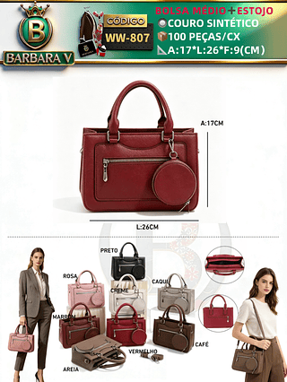 Bolsa médio com estojo(Dica‼️Este anúncio possui compra avulsa ou em pacote)