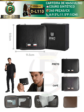 carteira masculino（Dica ‼️Este anúncio possui compra KIT ou em pacote）