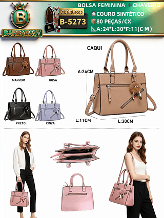 bolsa feminina com chaveiro (Dica‼️Este anúncio a compra avulso ou em pacote)