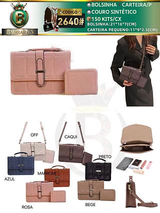 Kit Bolsinha+Carteira pequeno(Dica‼️Este anúncio a compra avulso ou em pacote）