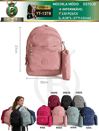 Mochila com estojo(Dica‼️Este anúncio a compra avulso ou em pacote）